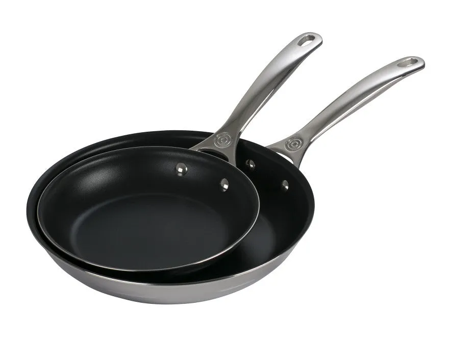 Le Creuset Nonstick Stainless Steel Fry Pan 2-Piece Set