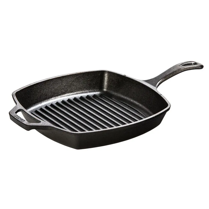 Lodge 10.5 in. Square Cast Iron Grill Pan