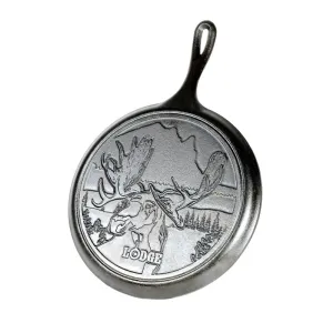 Lodge 10.50 in. Wildlife Series - Cast Iron Griddle with Moose