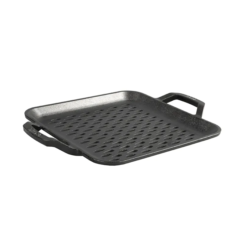 Lodge Chef Collection 11 Inch Cast Iron Square Grill Topper