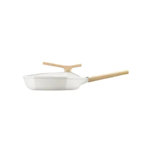 Maple Leaf 24cm White Non-stick Frying Pan - A Touch of Maple Elegance