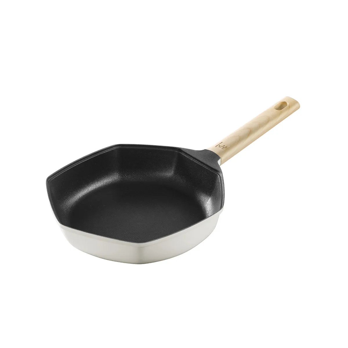 Maple Leaf 24cm White Non-stick Frying Pan - A Touch of Maple Elegance