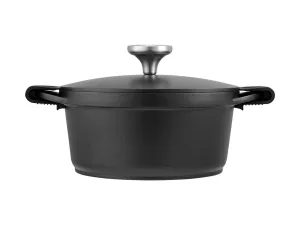 Maxwell & Williams Agile Non-Stick Casserole 20cm / 2.4L Black Gift Boxed