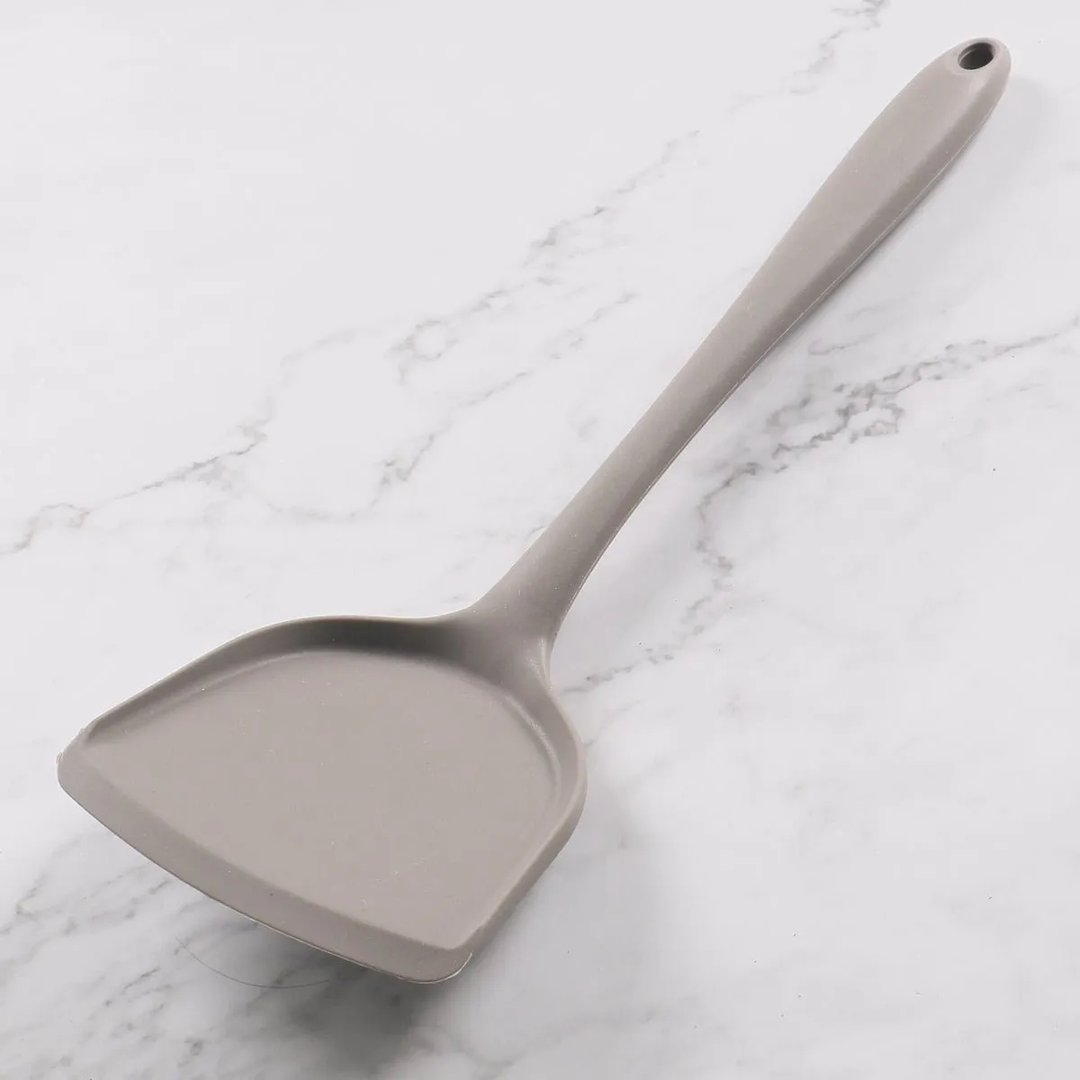 Nordic High Heat Proof Grey Silicone Turner - The Epitome of Kitchen Aesthetics