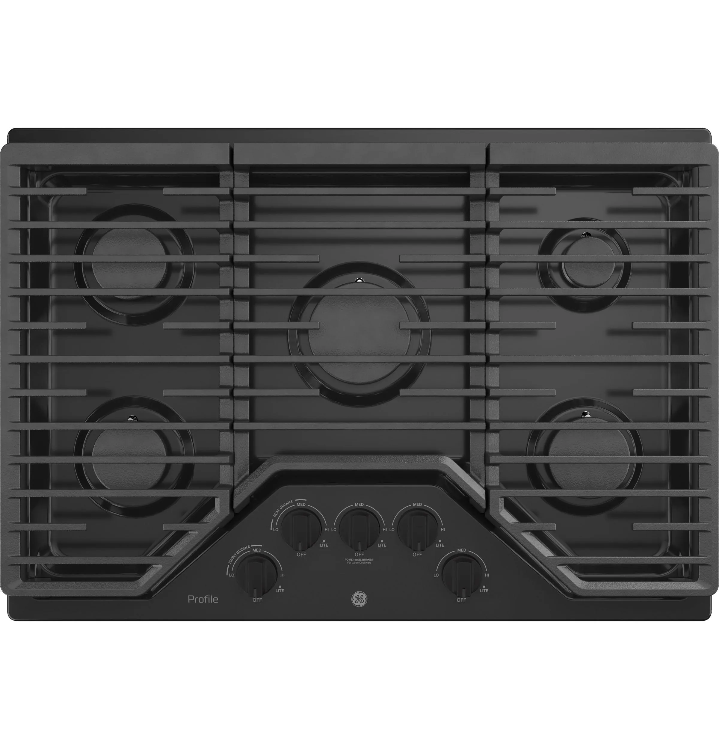 PGP7030DLBB GE Profile™ 30" Built-In Gas Cooktop with 5 Burners