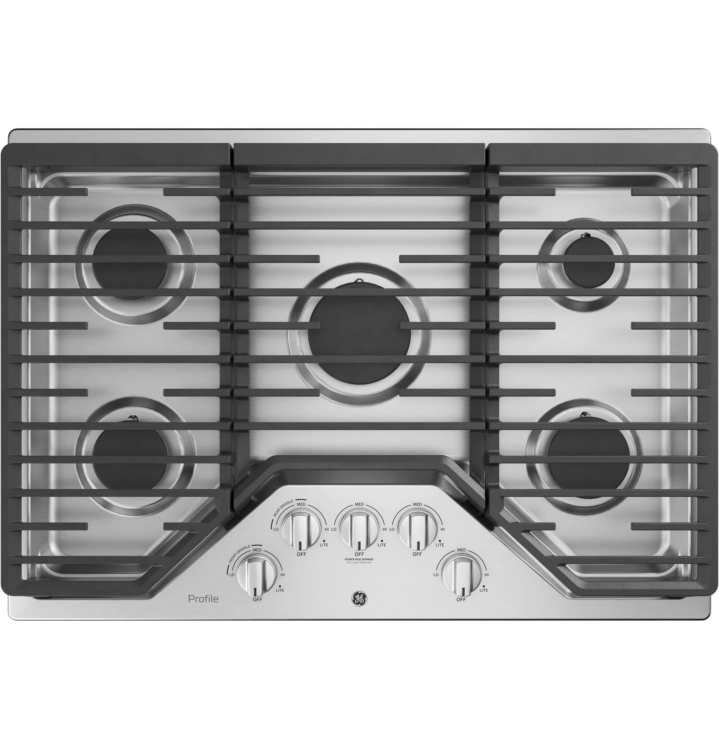 PGP7030SLSS GE Profile™ 30" Built-In Gas Cooktop with 5 Burners