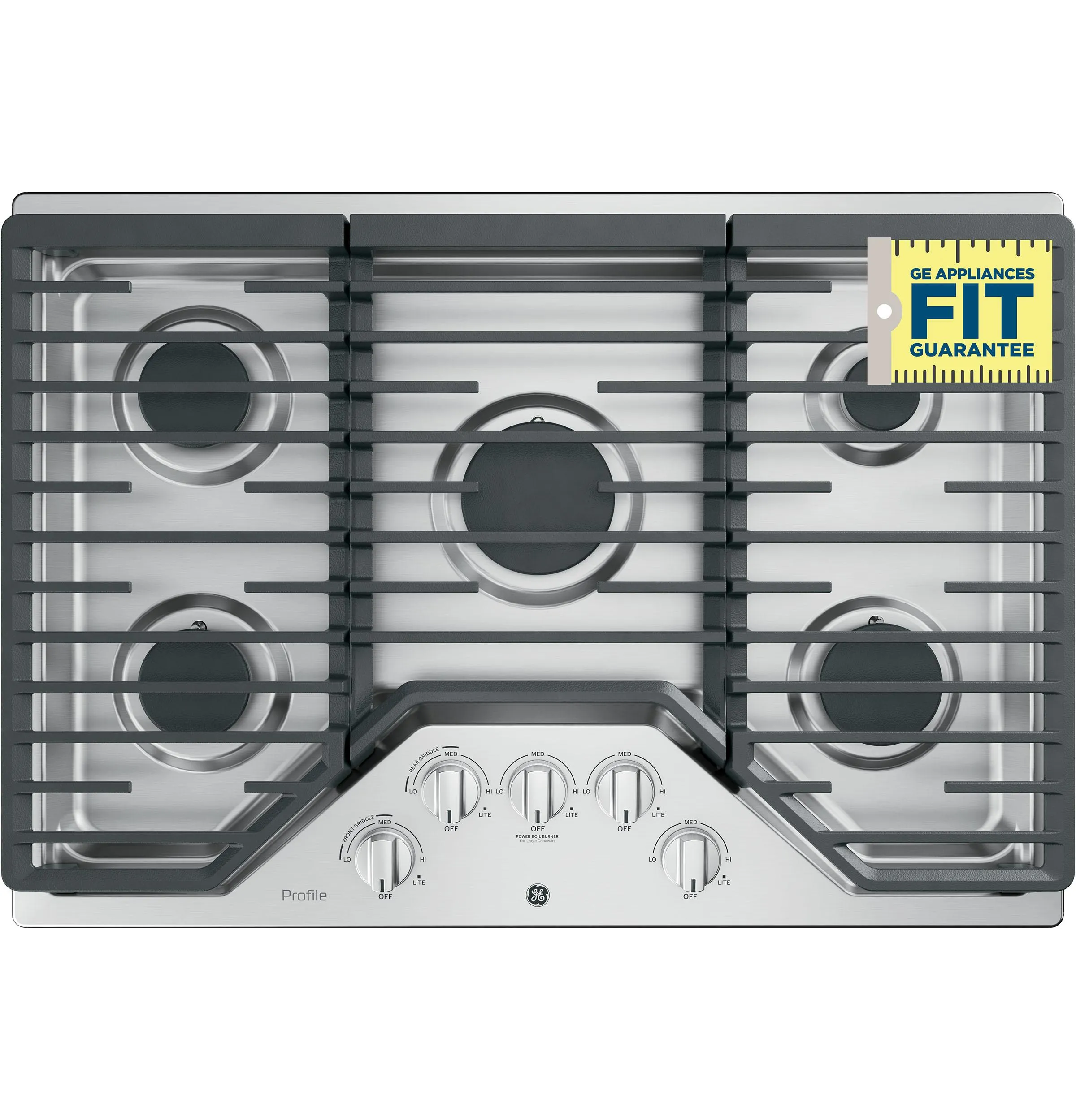 PGP7030SLSS GE Profile™ 30" Built-In Gas Cooktop with 5 Burners