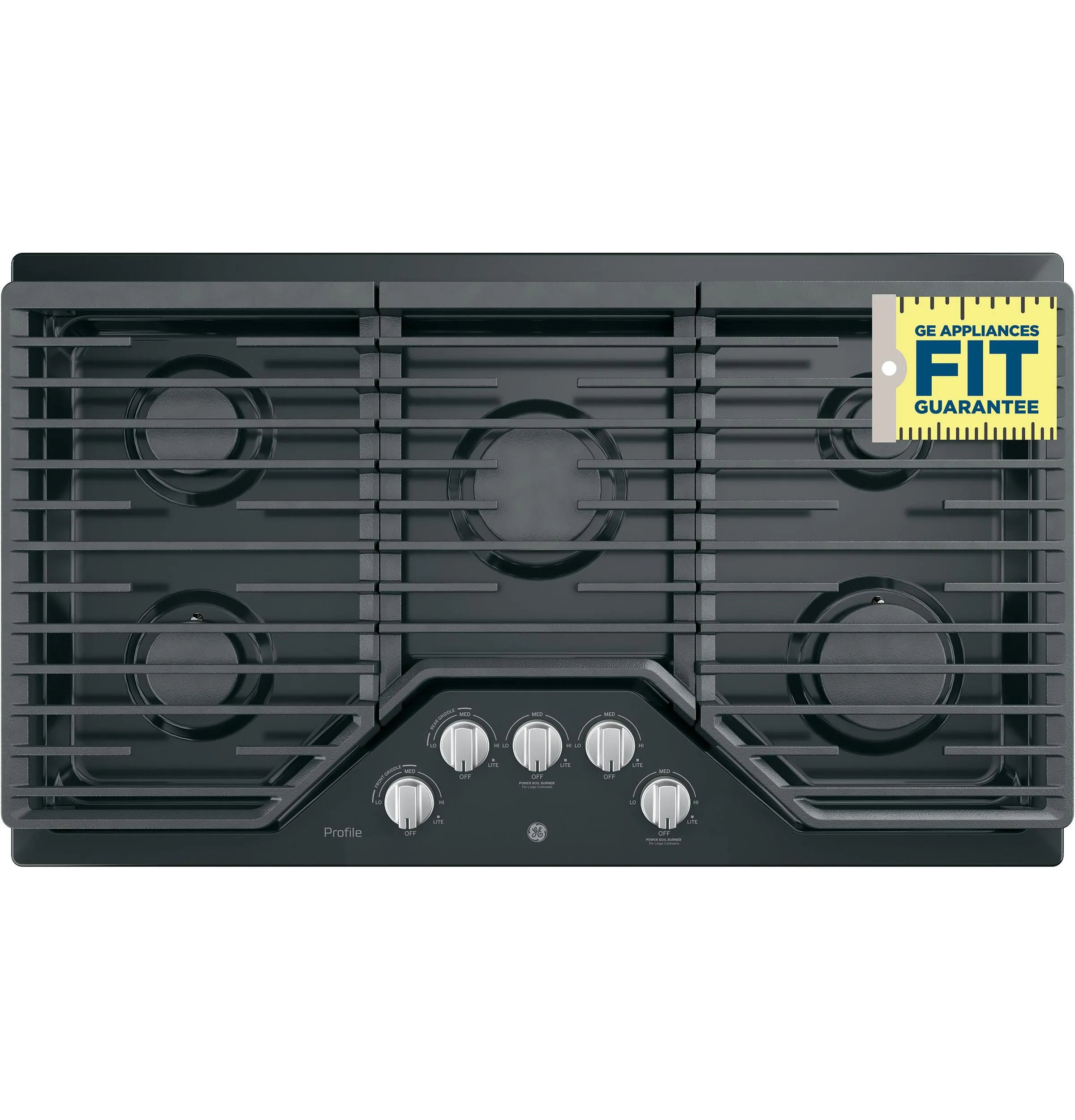 PGP7036DLBB GE Profile™ 36" Built-In Gas Cooktop