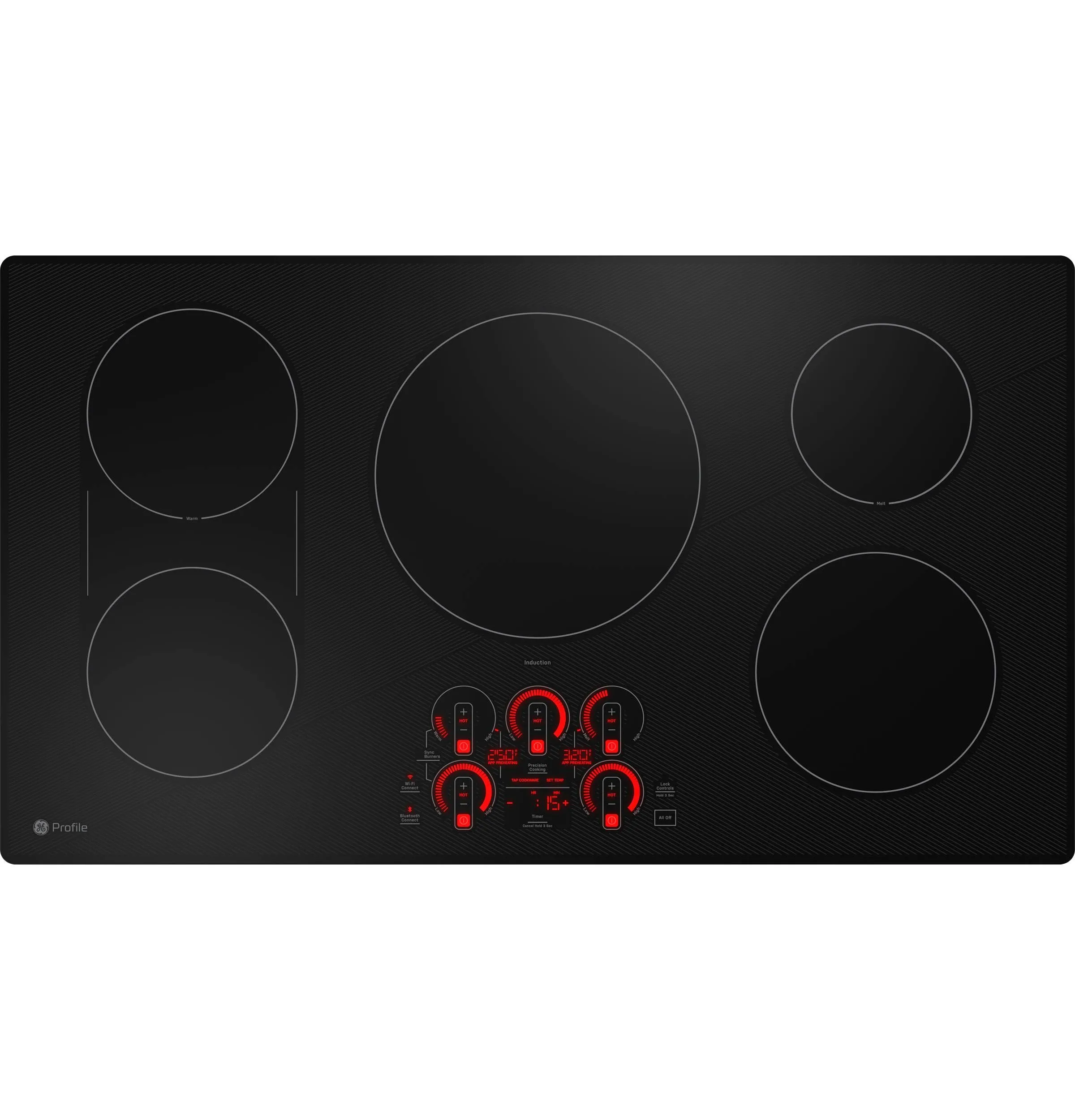 PHP9036DTBB GE Profile™ 36" Built-In Touch Control Induction Cooktop