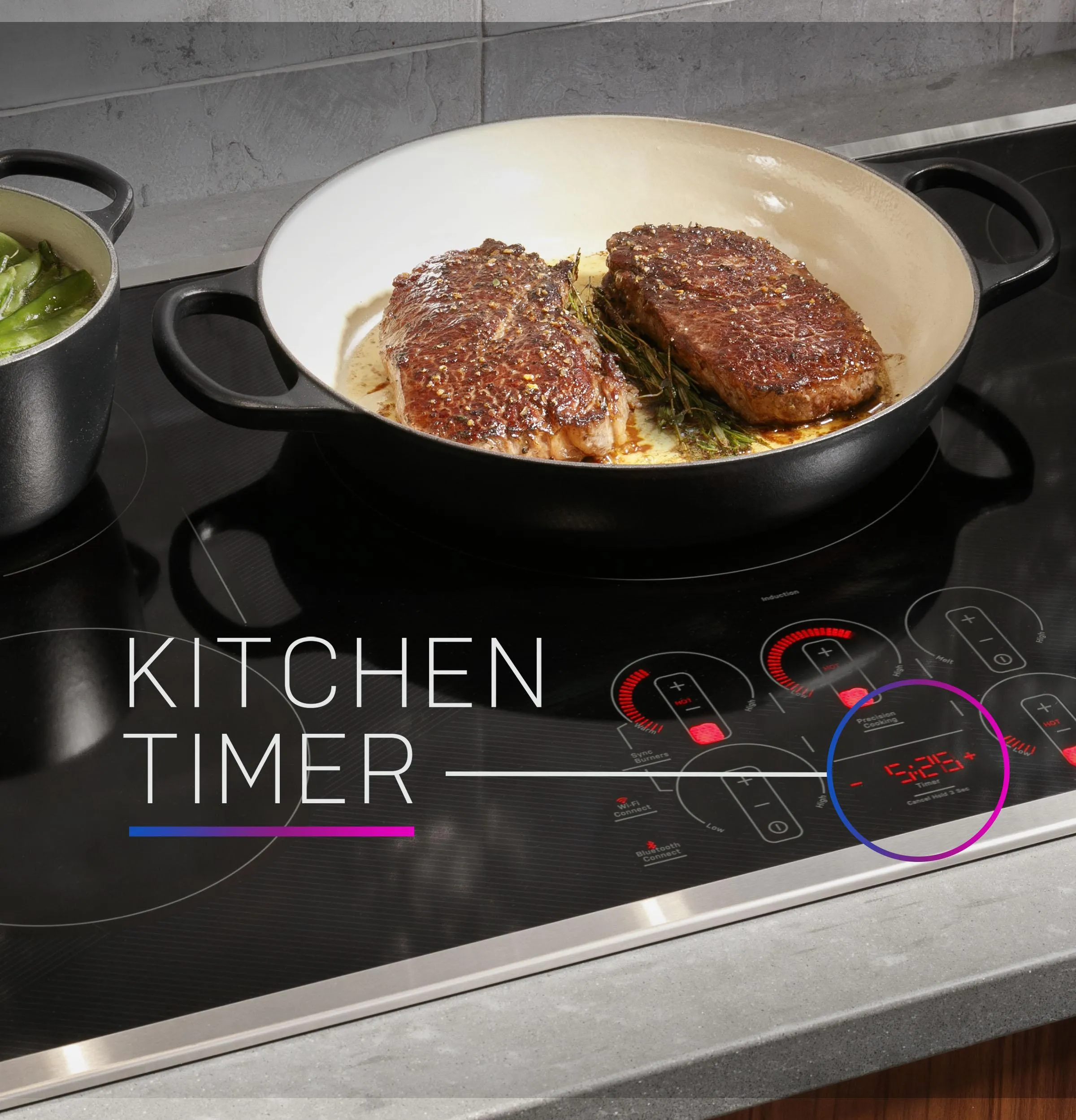 PHP9036DTBB GE Profile™ 36" Built-In Touch Control Induction Cooktop