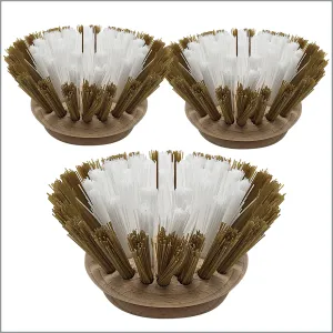 "The Original" Dishwashing & Vegetable Brush Replacement Heads - 3 Pack