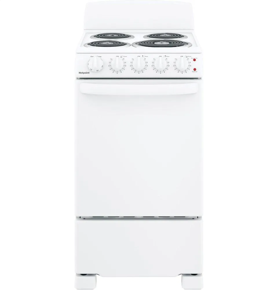 RAS200DMWW Hotpoint® ENERGY STAR® 20" Electric Free-Standing Front-Control Electric Range