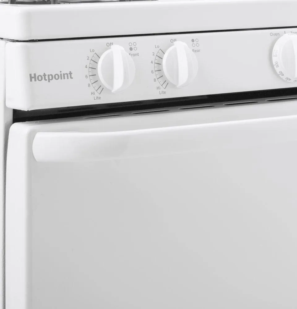 RAS200DMWW Hotpoint® ENERGY STAR® 20" Electric Free-Standing Front-Control Electric Range