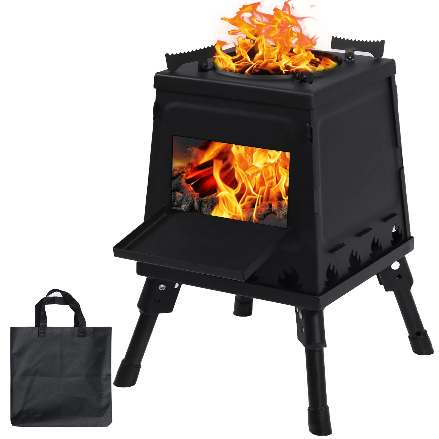 REDCAMP Wood Burning Camp Stove for Outside Cooking