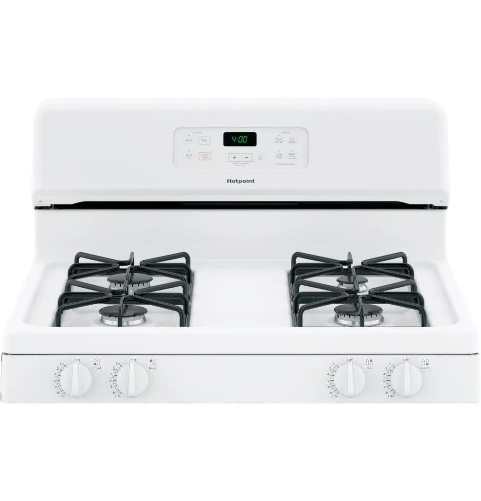 RGBS400DMWW Hotpoint® 30" Free-Standing Standard Clean Gas Range