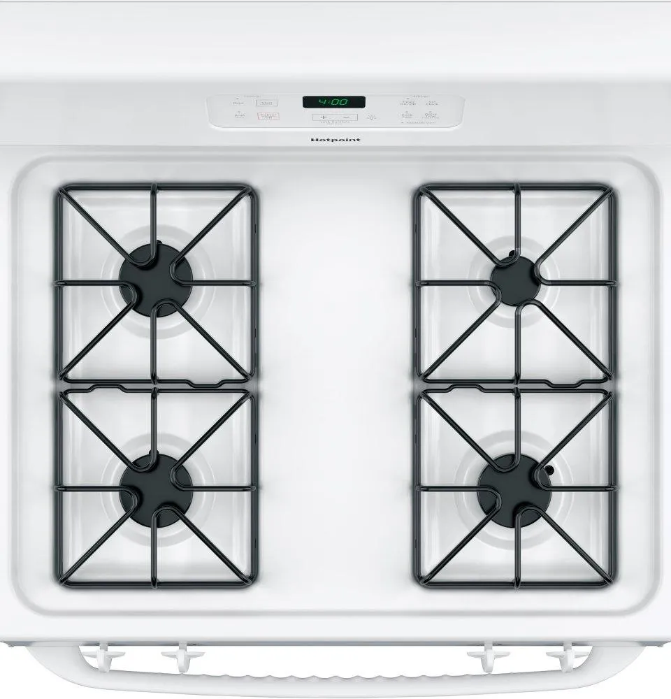 RGBS400DMWW Hotpoint® 30" Free-Standing Standard Clean Gas Range