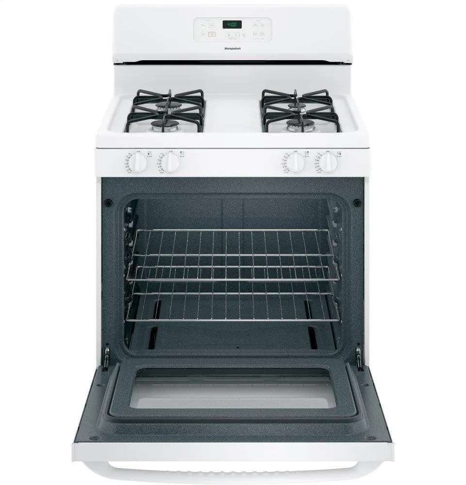 RGBS400DMWW Hotpoint® 30" Free-Standing Standard Clean Gas Range