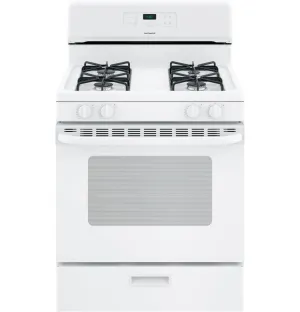 RGBS400DMWW Hotpoint® 30" Free-Standing Standard Clean Gas Range