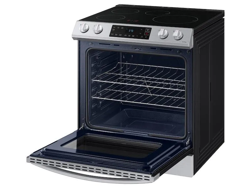 Samsung 6.3 cu. ft. Smart Rapid Heat Induction Slide-in Range in Stainless Steel