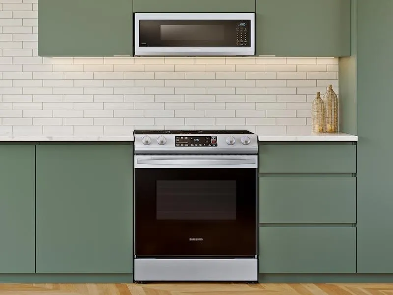 Samsung 6.3 cu. ft. Smart Rapid Heat Induction Slide-in Range in Stainless Steel