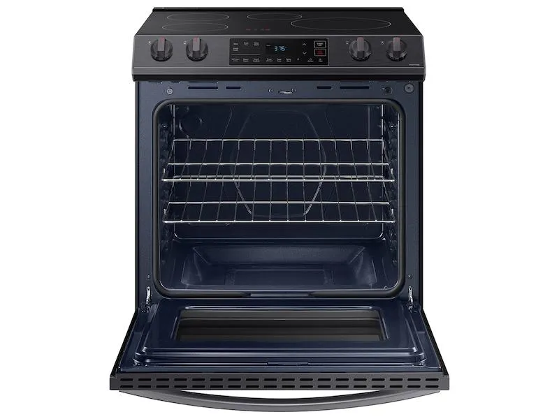 Samsung NE63B8211SG 6.3 cu. ft. Smart Rapid Heat Induction Slide-in Range in Black Stainless Steel