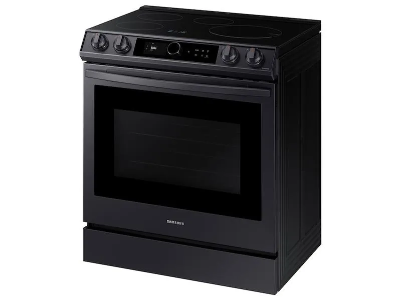 Samsung NE63T8911SG 6.3 cu. ft. Smart Slide-in Induction Range with Smart Dial & Air Fry in Black Stainless Steel