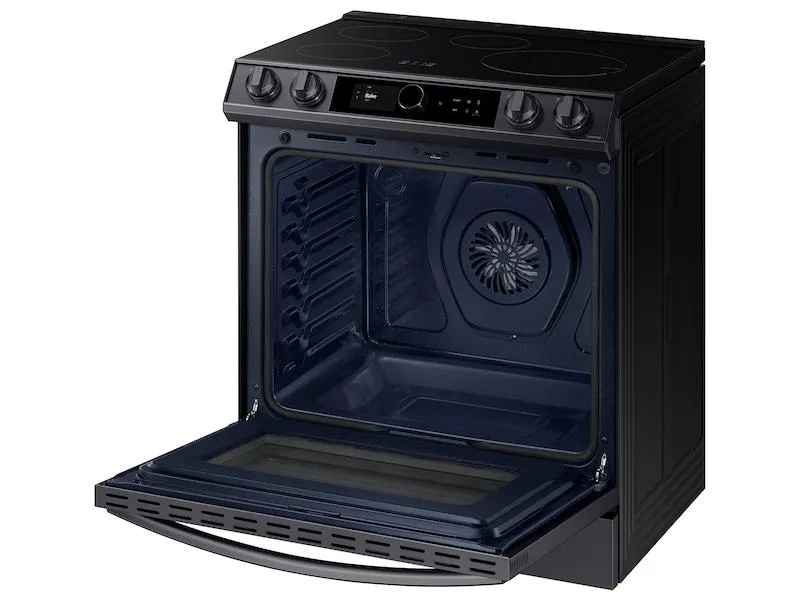 Samsung NE63T8911SG 6.3 cu. ft. Smart Slide-in Induction Range with Smart Dial & Air Fry in Black Stainless Steel