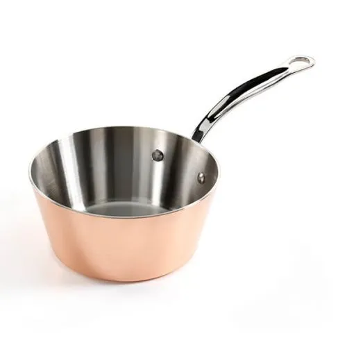 Samuel Groves Copper Sauté Pan Splayed