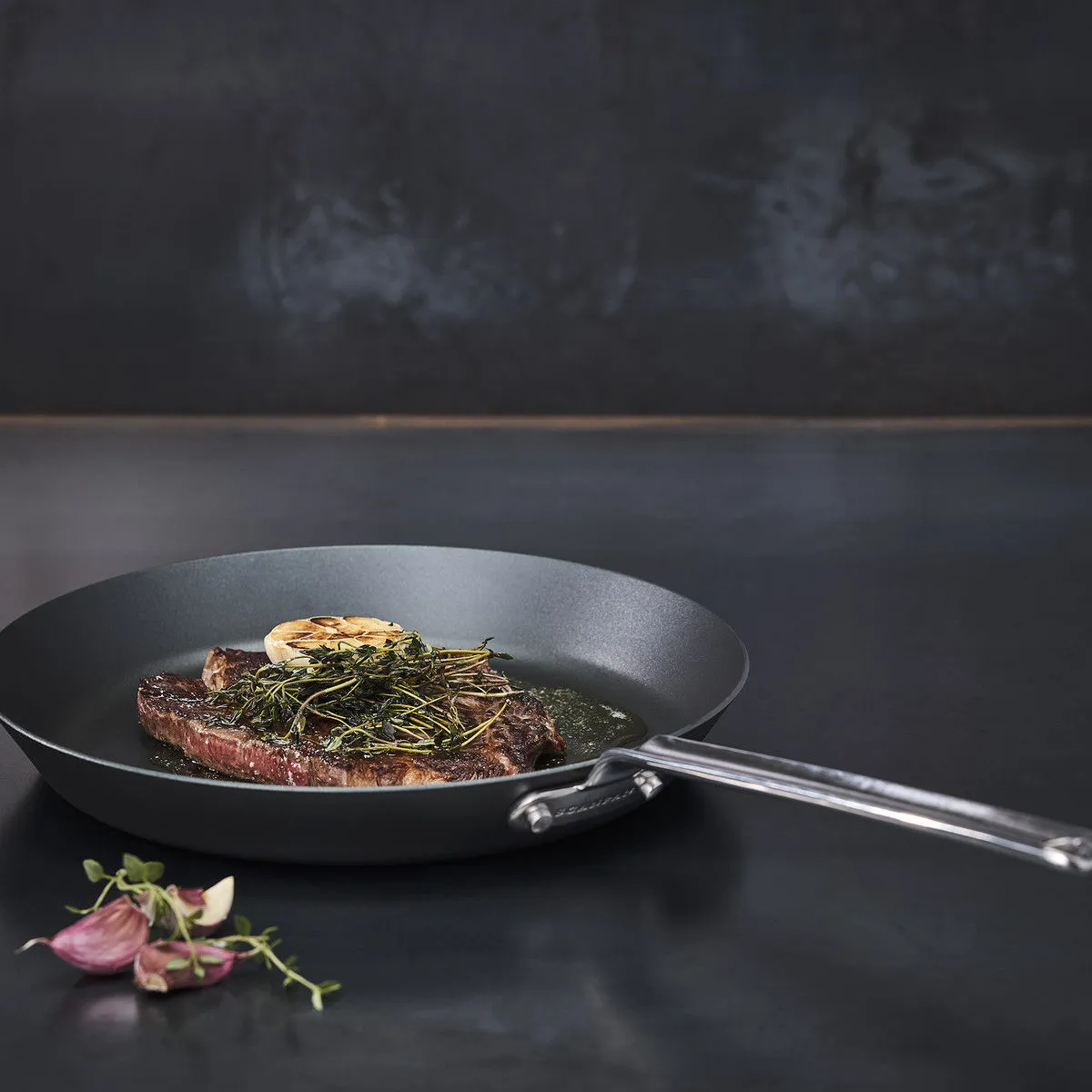 Scanpan Black Iron 30cm Carbon Steel Frypan - Premium Non-Stick Cooking Pan for Superior Heat Distribution and Durability