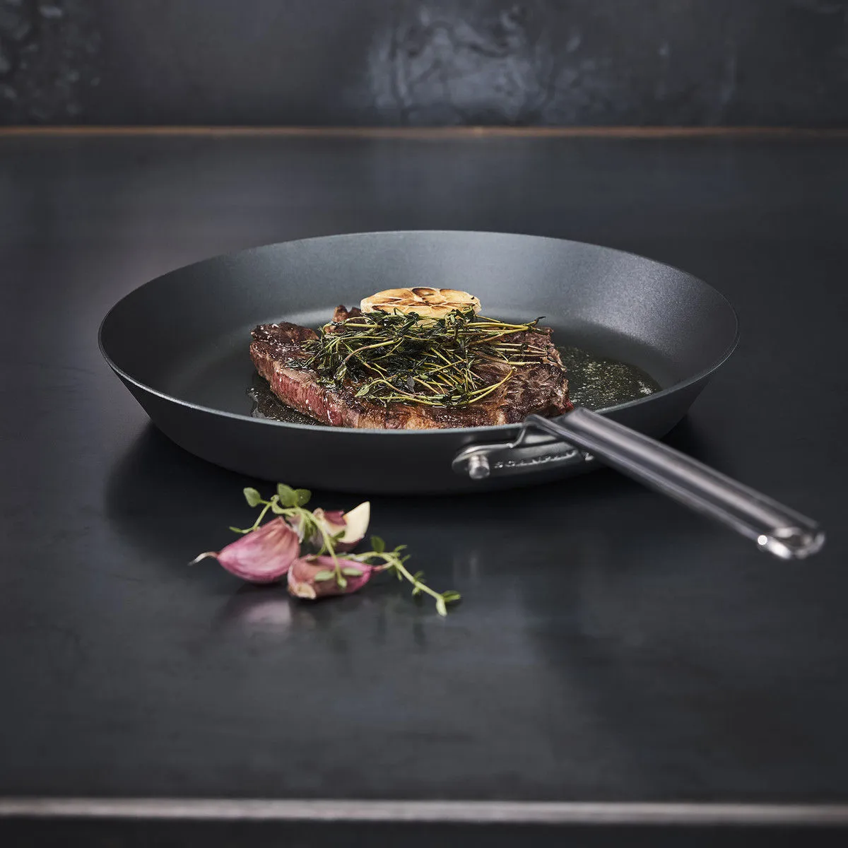 Scanpan Black Iron 30cm Carbon Steel Frypan - Premium Non-Stick Cooking Pan for Superior Heat Distribution and Durability