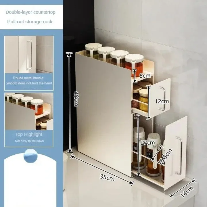 Space-Saving Kitchen Storage Organizer Cabinet