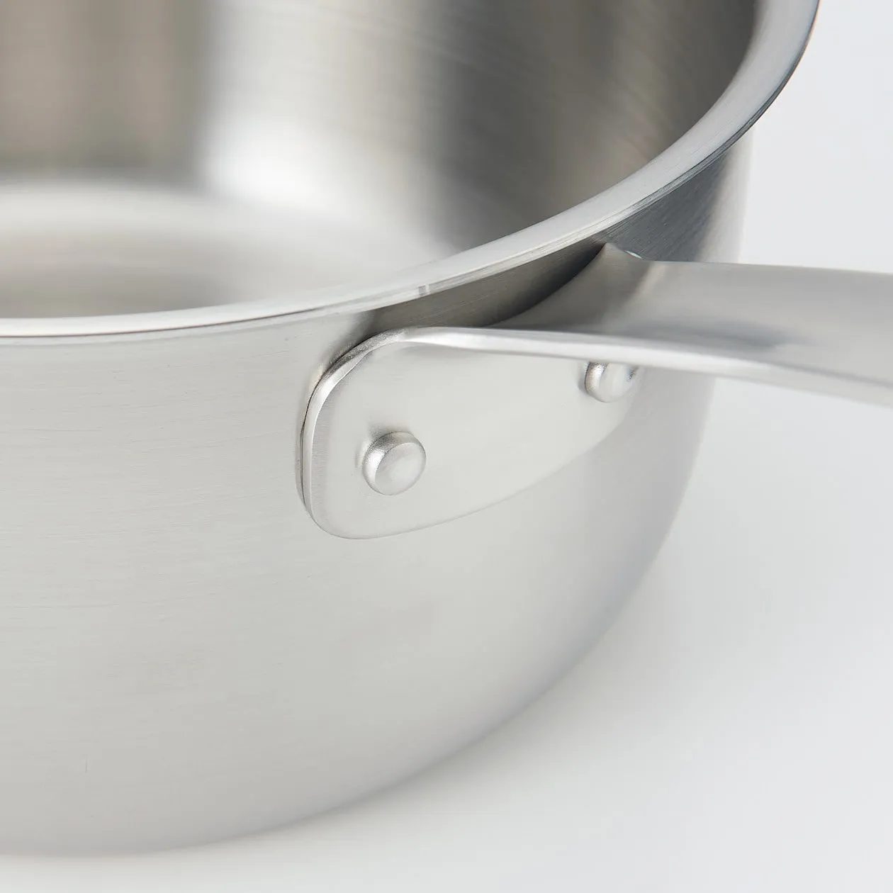 Stainless Aluminium 3-Layer Steel Saucepan (2L)