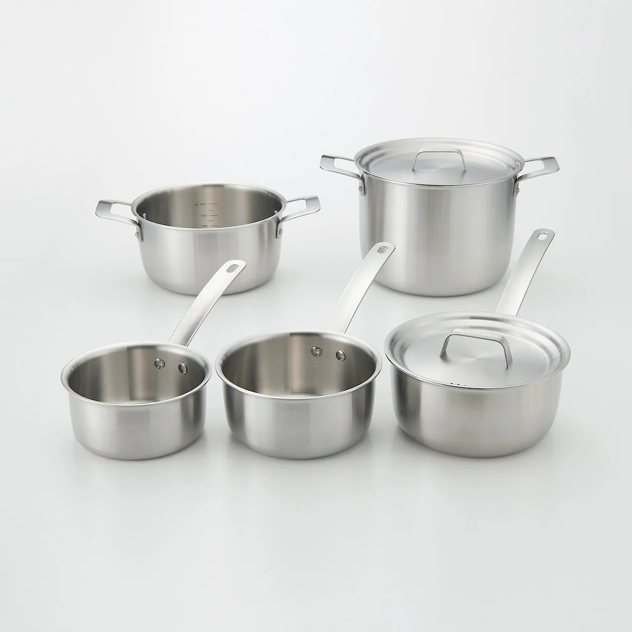 Stainless Aluminium 3-Layer Steel Saucepot (6L)