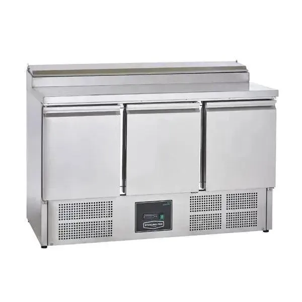 Sterling Pro Cobus SPU300PZ 3 Door Prep Counter 8 x GN1/6, 392 Litres