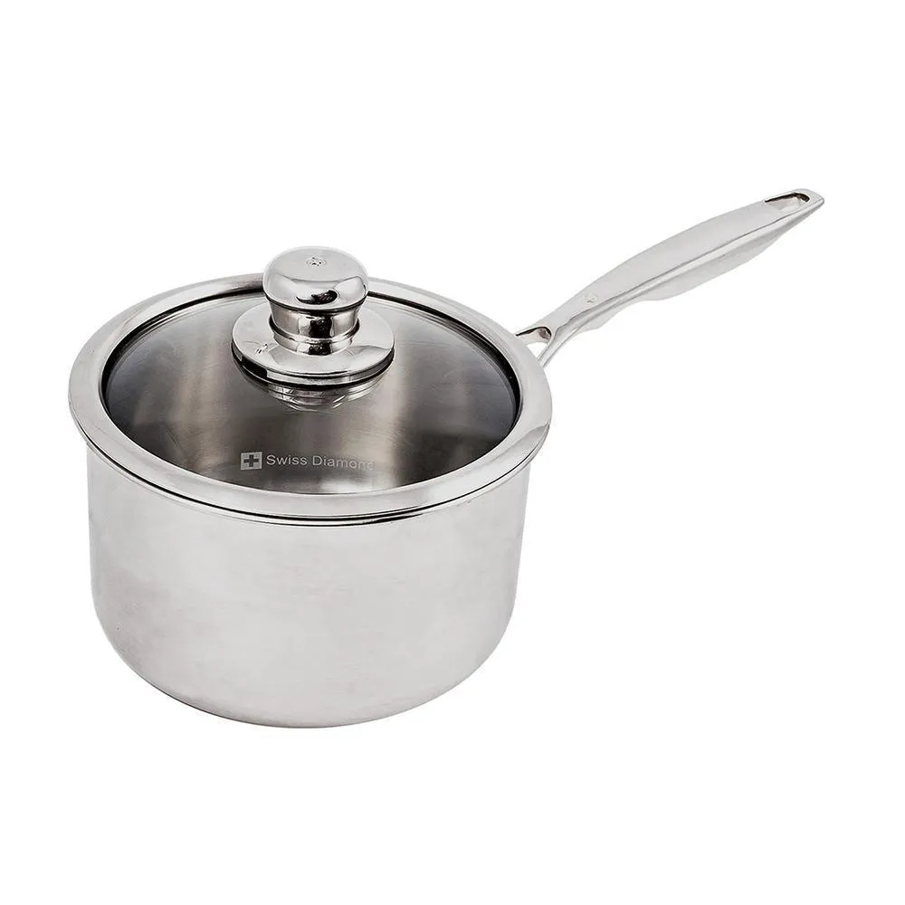 Swiss Diamond Premium Clad Sauce Pan w/Lid