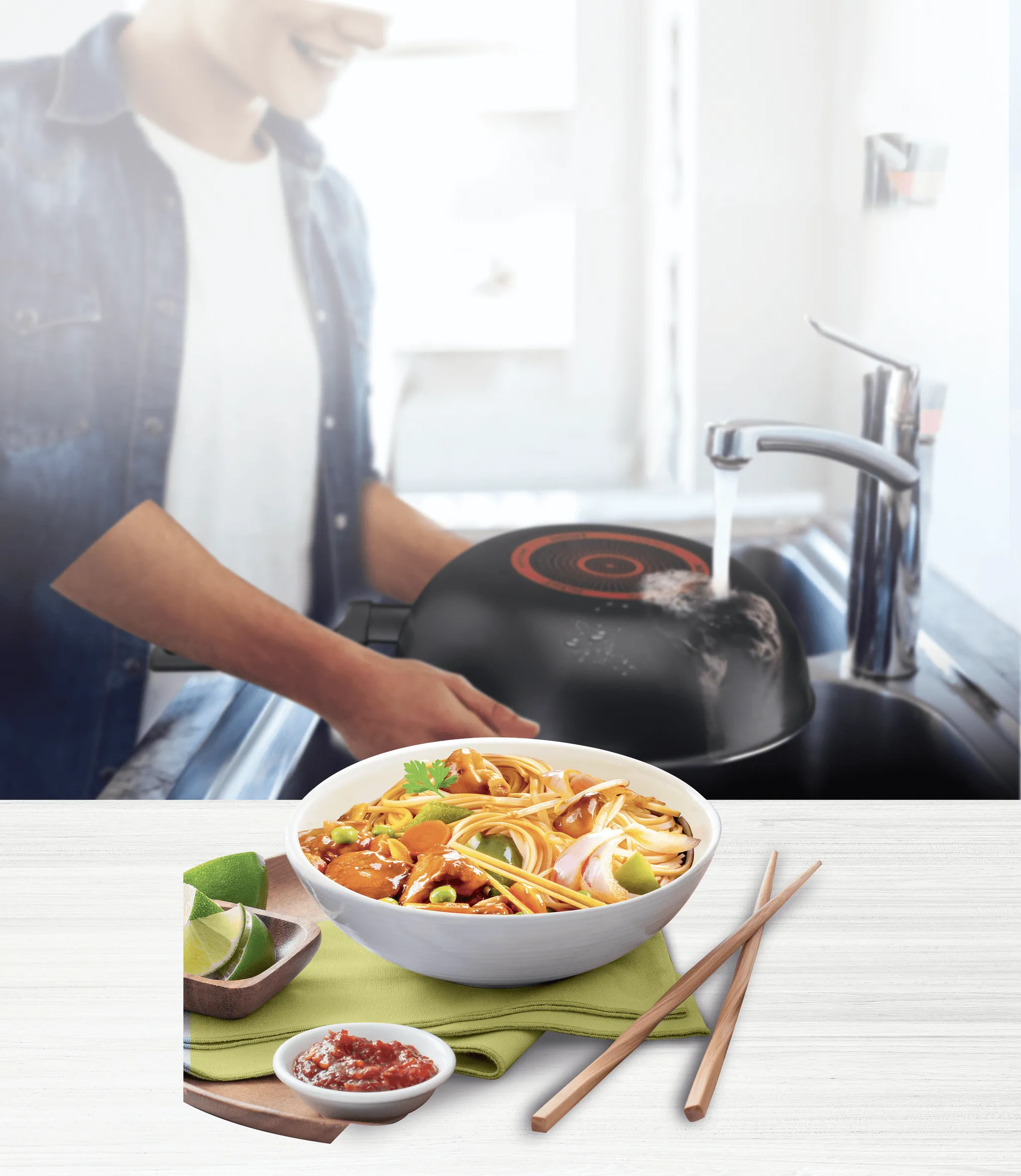 Tefal Simply Clean Non-Stick Wok 28cm