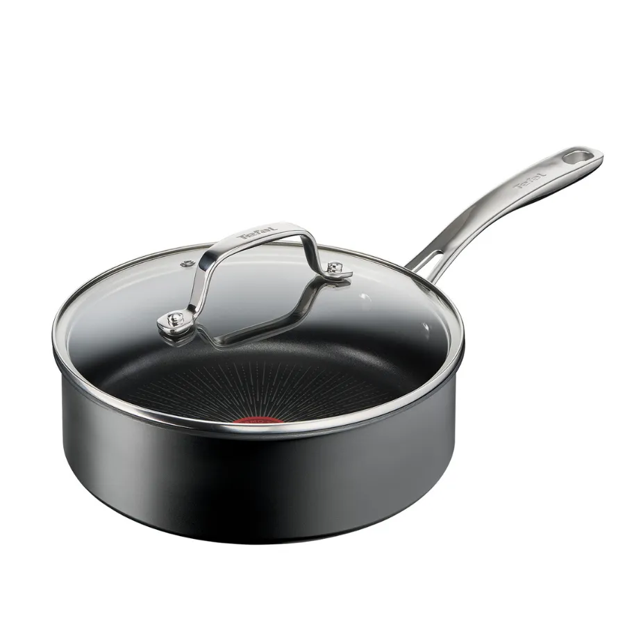 Tefal Unlimited Premium Non-Stick Induction Saute Pan 24cm   Lid