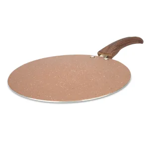 The Better Home Harmony Series Non Stick Roti Tawa with Riveted Handle | 24 cm Diameter | High Grade Aluminium | Scratch Resistant Surface | Roti Nonstick Dosa Tawa Non Stick Pan | Gold