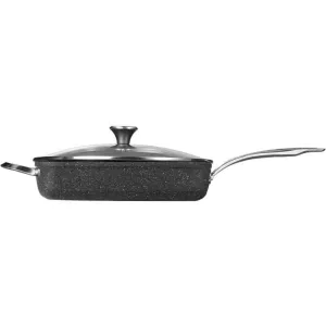 THE ROCK by Starfrit 060744-002-NEW1 THE ROCK by Starfrit One Pot 5.8-Quart Deep Fry Pan with Lid