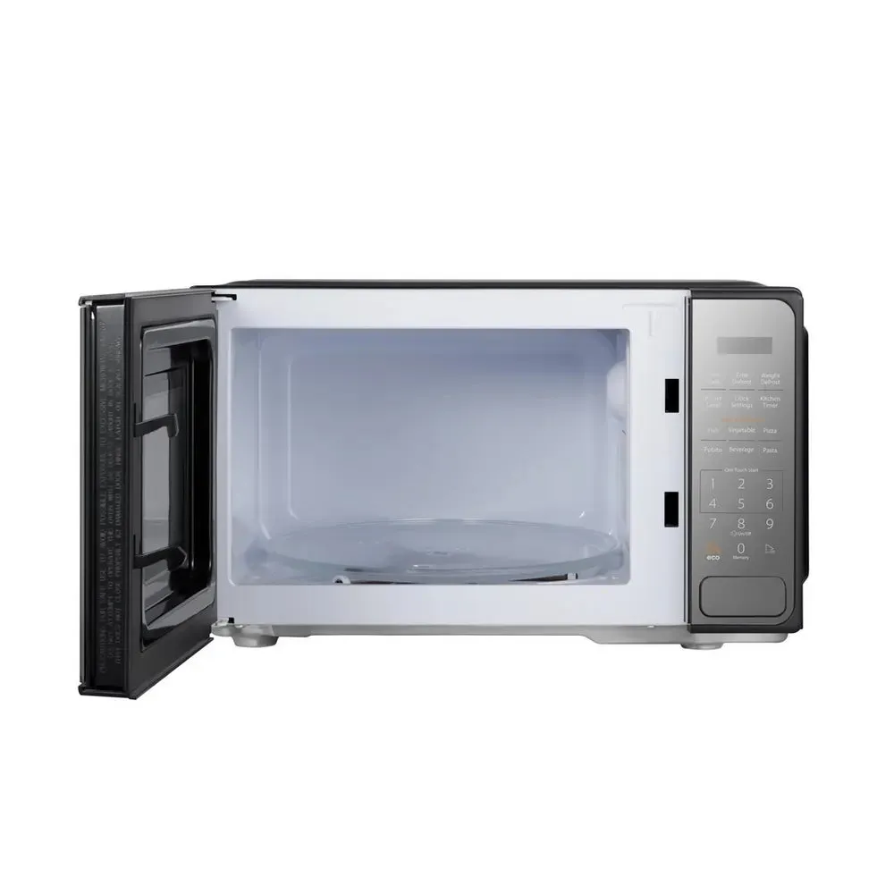 Toshiba MM2EM20PF 800W 20 Litre Solo Microwave Oven, Mirror Finish Black