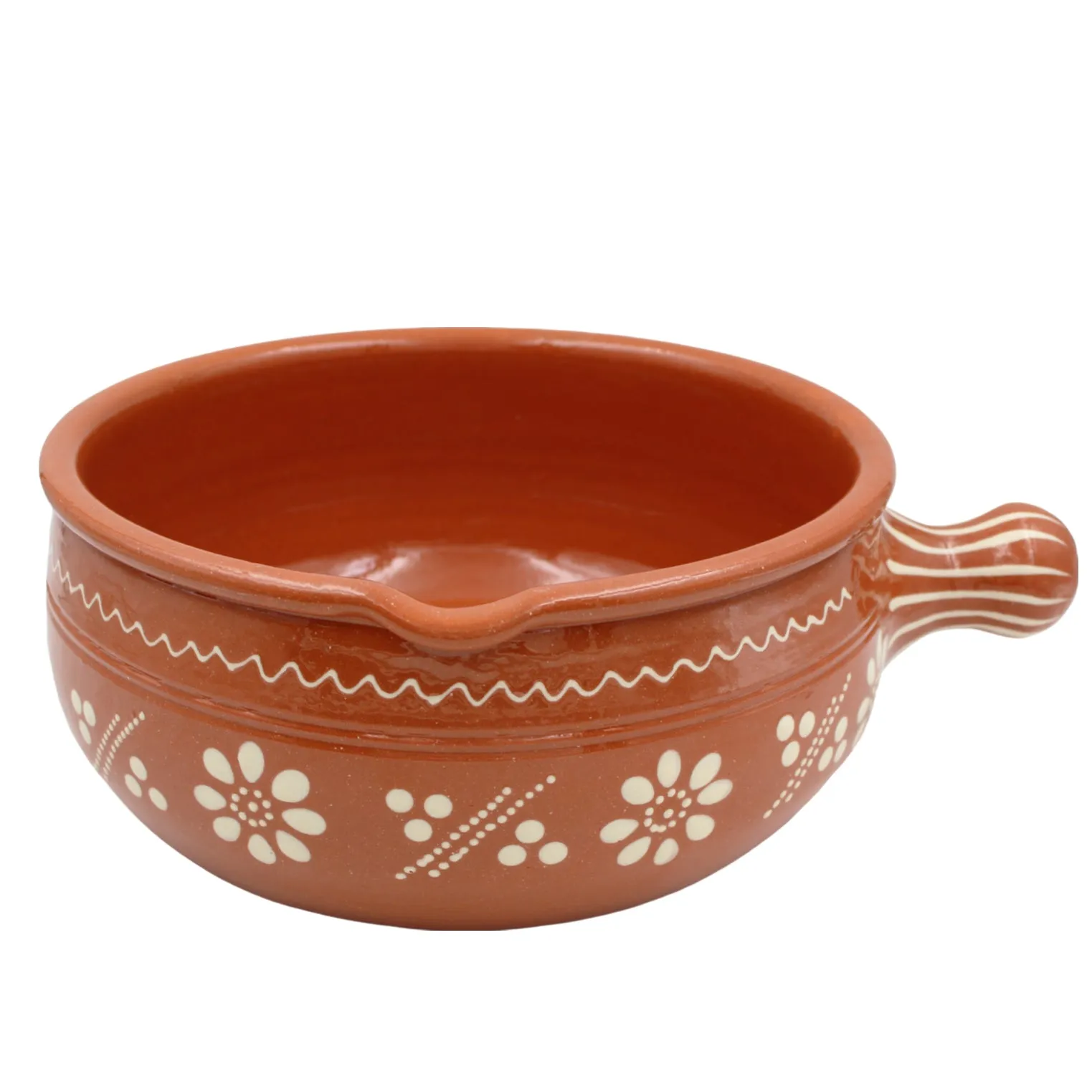 Traditional Portuguese Clay Terracotta Cazuela Cooking Pot, Casserole Baking Dish