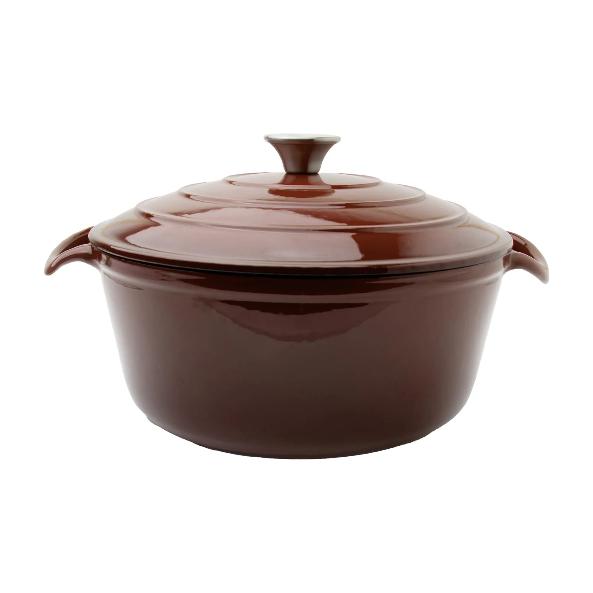 UMAI Cast Iron Dutch Oven (4 L) | Enamel Coated Biryani Handi Pot Heavy Bottom | Enamel Cookware | Handi With Lid For Cooking | Rust Proof Iron Pot | Gas & Induction Cookware (Brown)