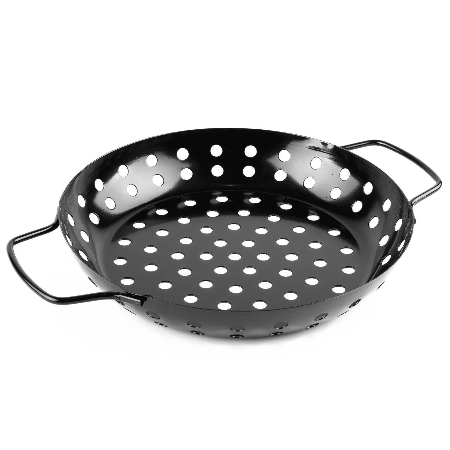 Waykea Non-stick Grill Basket Set, 3-Piece BBQ Accessory Set Wok Pan Grill Vegetable