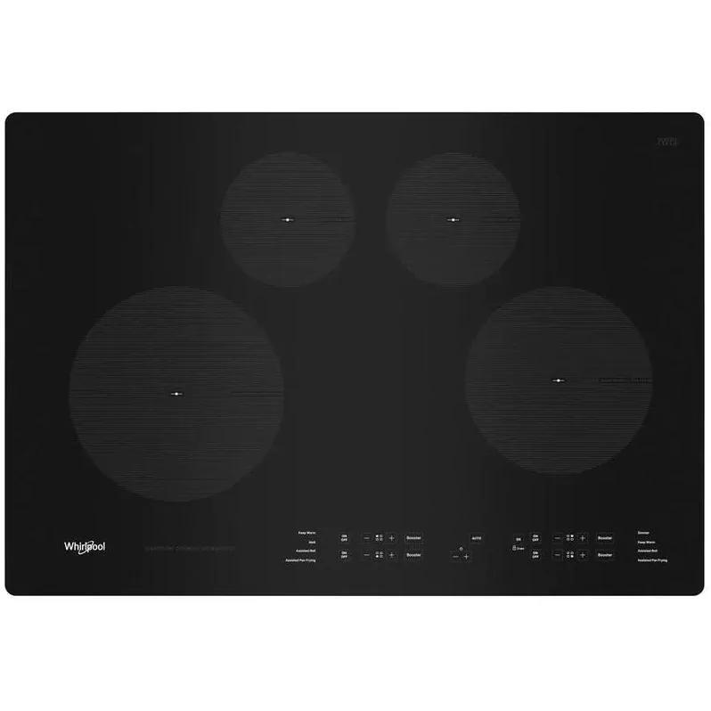 Whirlpool 30-inch Built-In Electric Cooktop with Induction Technology WCI55US0JB