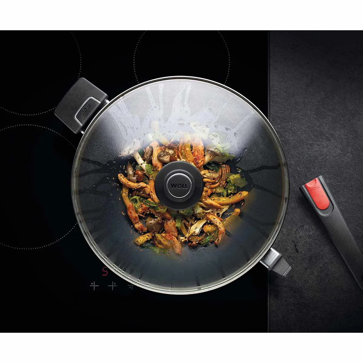 Woll Diamond Lite Induction Wok with Lid 34cm