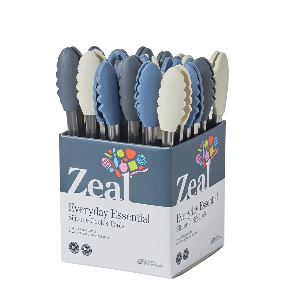 Zeal Cosy Mini Silicone Tongs Assorted (price per item)